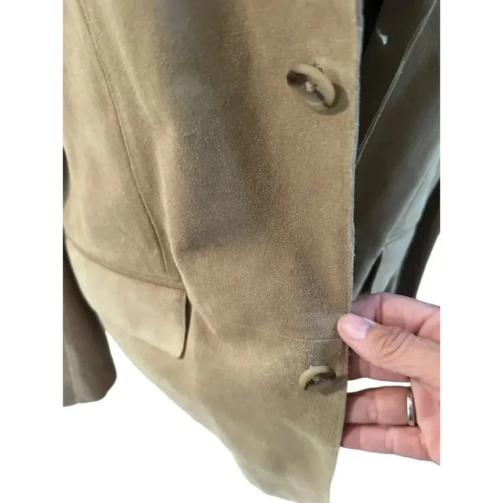 Banana Republic 100% suedes leather Blazer Jacket Size 42R